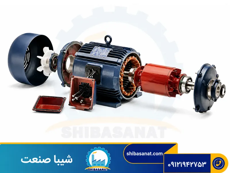 نمای کلی الکتروموتور