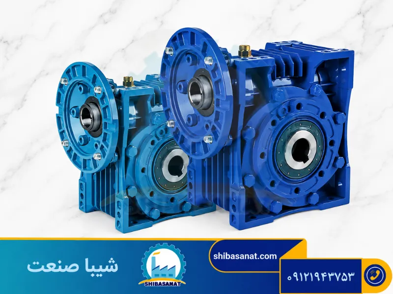 سایز گیربکس حلزونی