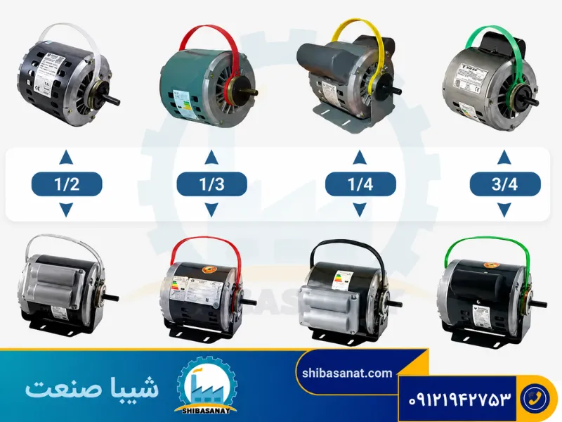 انواع موتور کولر
