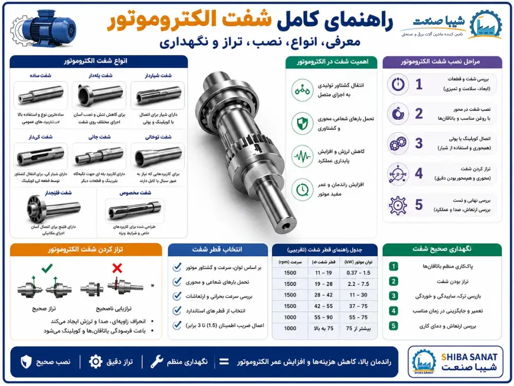 شفت الکتروموتور